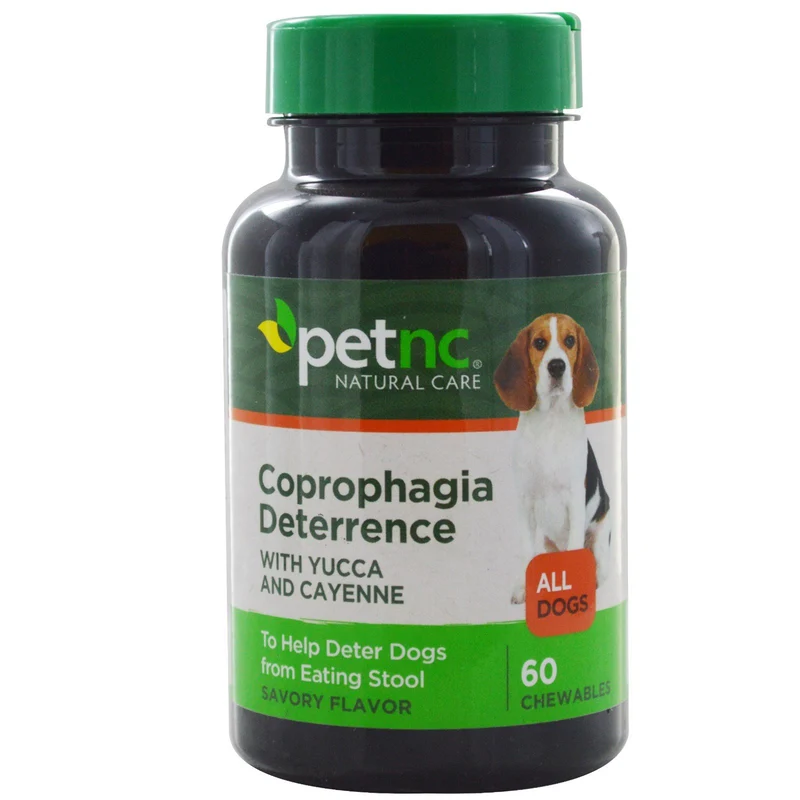 PetNC Natural Care Dissuadeur d'ingestion de selles pour chiens – Gommes à mâcher, 60 comprimés