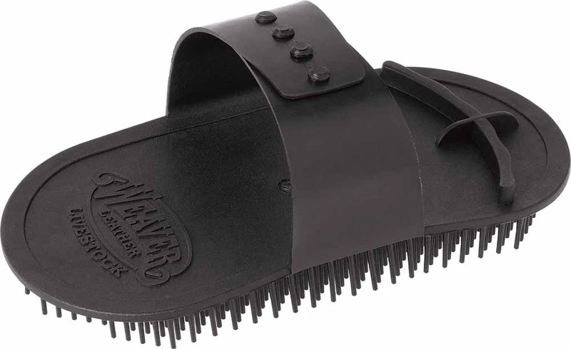 Weaver Leather Brosse Massage Noire pour Bétail — Confort et Efficacité