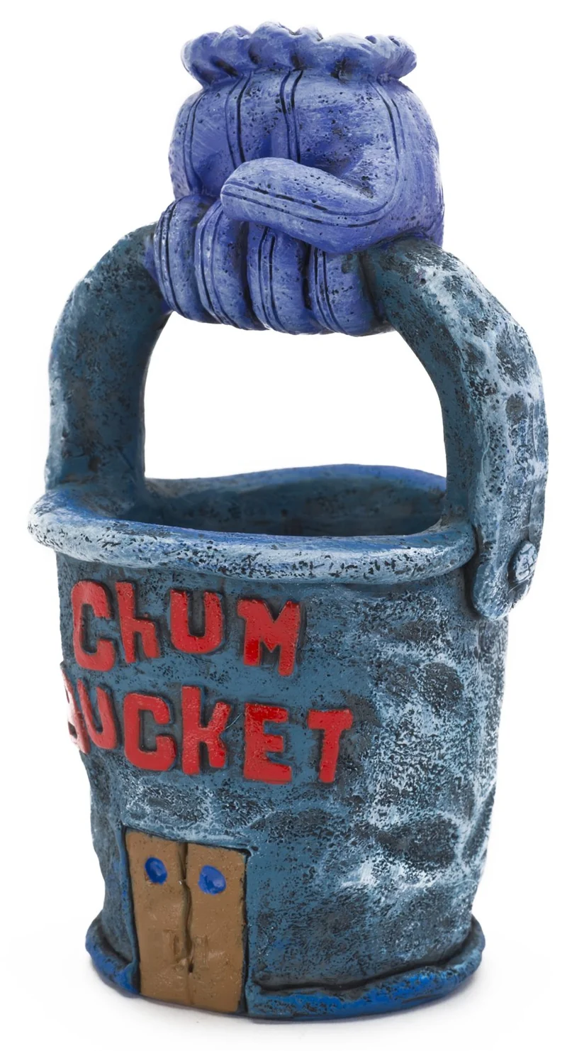 Penn-Plax Chum Bucket – Décor SpongeBob Squarepants Licencié Officiel (Moyen)