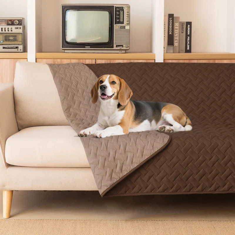 gogobunny Couverture Chien Imperméable Double Face 68x82 pouces – Réversible et Protège Canapé, Voiture et Lits
