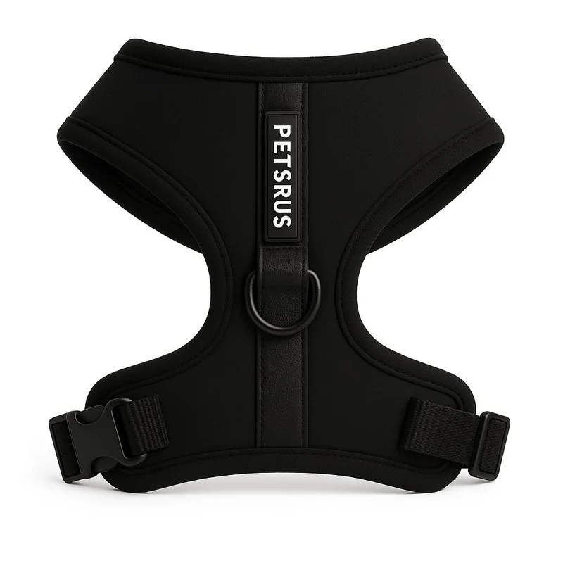 PETsRUS Harnais No-Pull Premium en Néoprène Doux et Mesh Respirant – Taille S