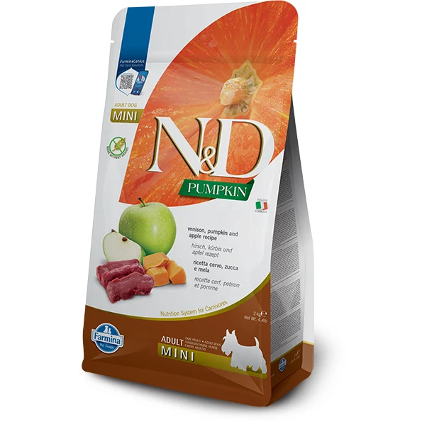 Farmina N&D Pumpkin - Adult Mini Venison & Apple - Dog Food 4.4lb