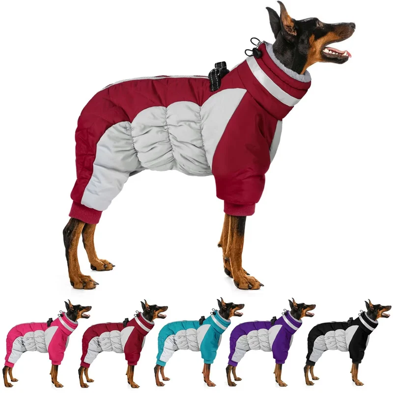 MIGOHI Manteau Chien Corps Entier Réfléchissant – Harnais Intégré