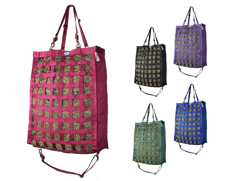 Derby Originals – Sac à Foin 2 po Ouverture Carrée en Nylon, Fond Renforcé (Rose)