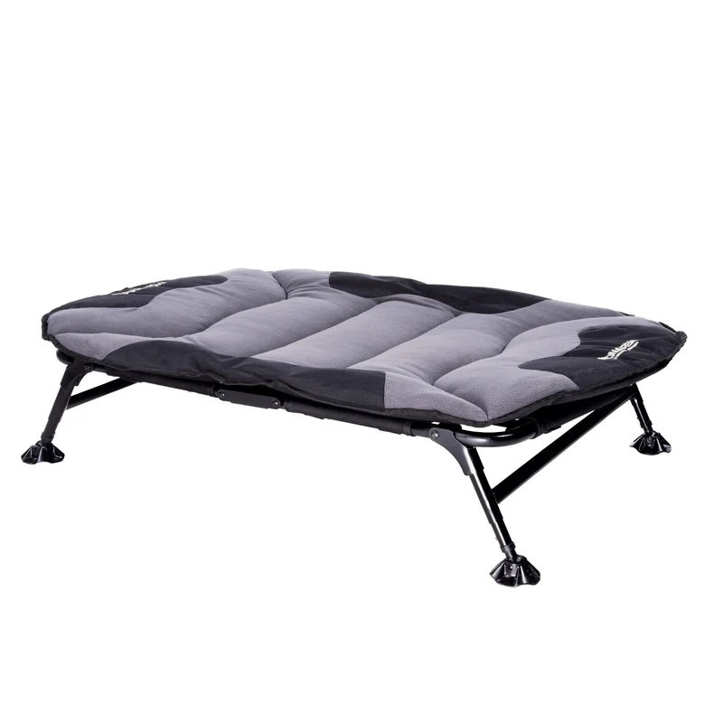 Momarsh Lit Chi en Élevé avec Cadre Pliable et Coussin Lavable | Lit Portable Grand Chien