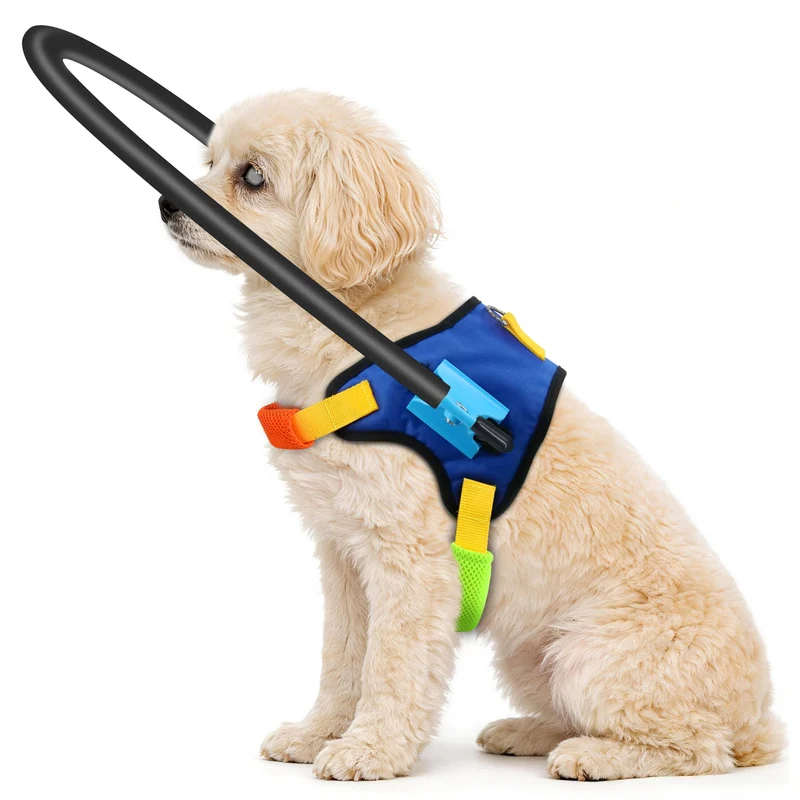 LetPetRun Halo Harnais pour Chien Aveugle – Aide à la Navigation et Protection (Taille M, 39,5–49,5 cm)