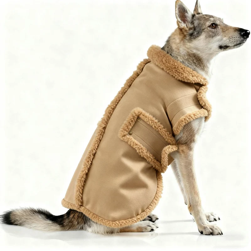 XUANQIFC Manteau d'hiver pour chien — Veste chaude et coupe-vent en polaire (XX-Large, Marron)