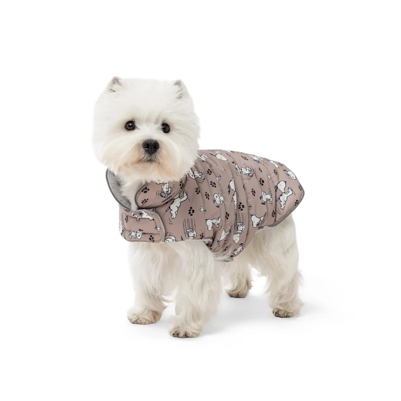 Berkshire Blanket Peanuts Manteau pour Chien – Microfleece Chaud et coque Impermeable, Velcro Réglable, Tailles S à XL