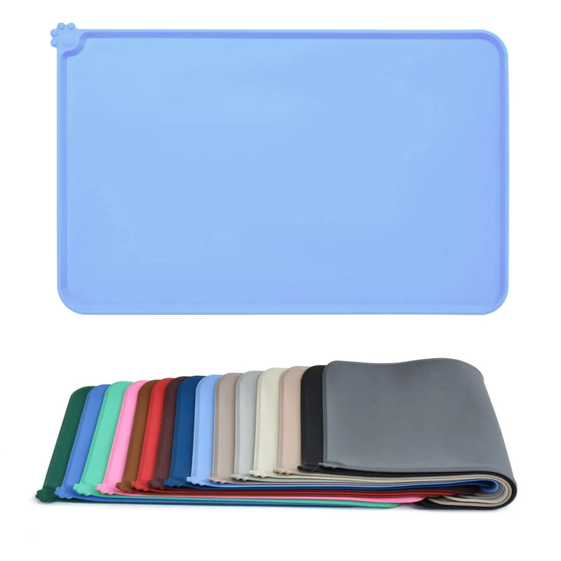 AUDWUD Tapis Silicone Étanche pour Animaux – Bol Anti-Dérapant pour Chiens et Chats
