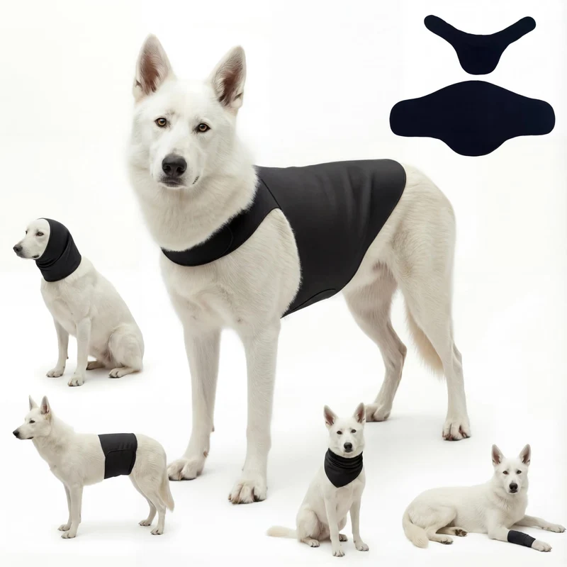 DAJIDALI® Gilet anxiété chien et chat – Alternative au cône, récupération en deux pièces