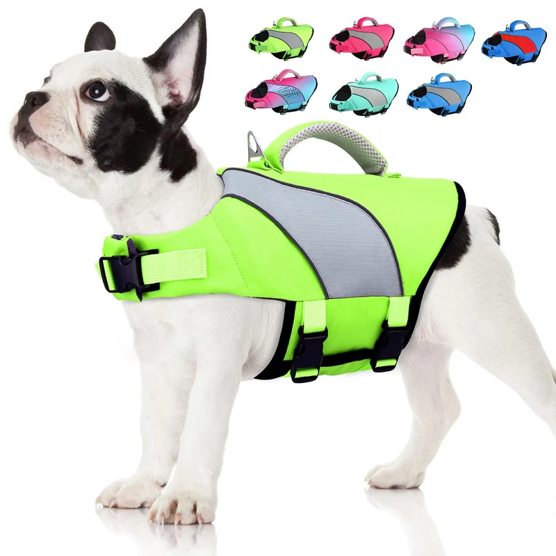 Doglay Gilet de Natation pour Chiens – Gilet de Sauvetage Ajustable et Réfléchissant