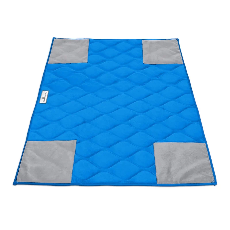 Paw Inspired PopCorner – Liner de Cage pour Cochons d’Inde (bleu) | Fleece lavable et étanche