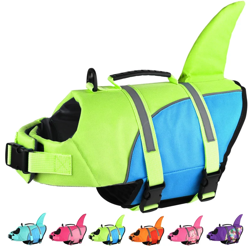 DogLay Gilet de Sauvetage pour Chien Ripstop Shark avec Poignée – Ajustable