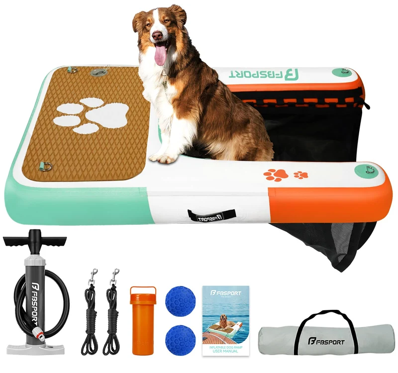 FBSPORT Rampe Flottante pour Chien – Accès Facile Bateau et Piscine