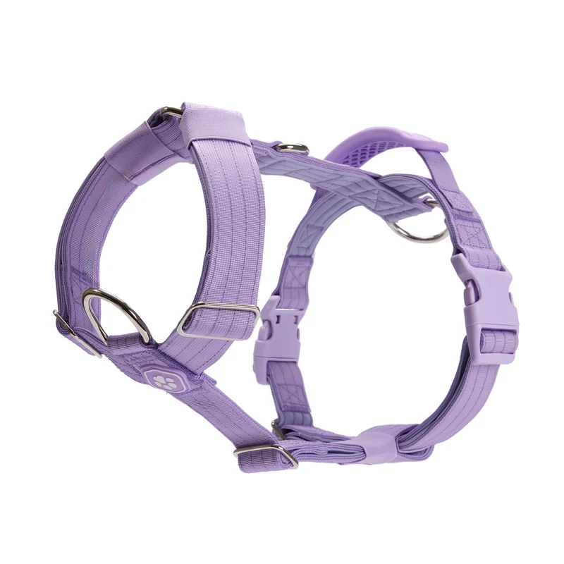 Spark Paws Harnais anti-traction pour grands chiens avec poignée – Lilas – Taille S