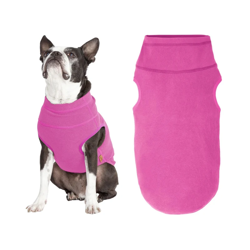 Gooby Gilet Polaire Extensible Rose – Pull-over pour Chiens 3XL