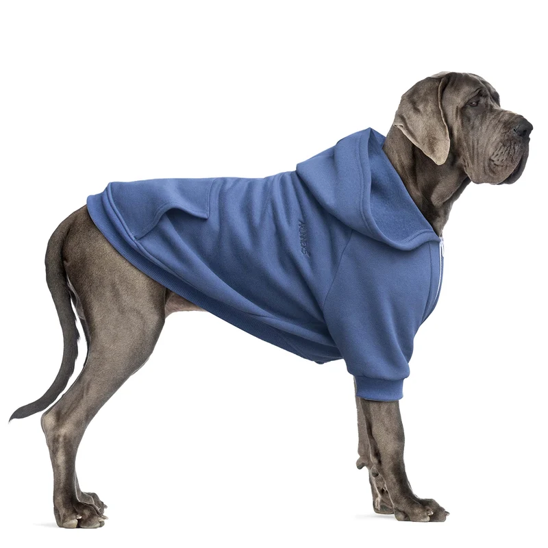 ARUNNERS Manteau à fermeture éclair Pour Chien 9XL Bleu — Idéal Grands Chiens (Grand Danois, Mastiff, Cane Corso)