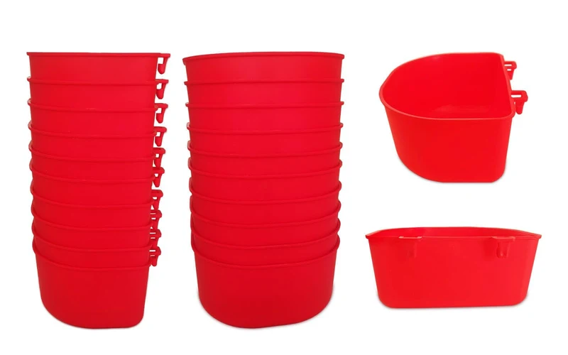 ORIBUKI: 20 Bols Alimentaires Durables (739 ml) – Abreuvoirs et Bols à Suspendre pour Cage