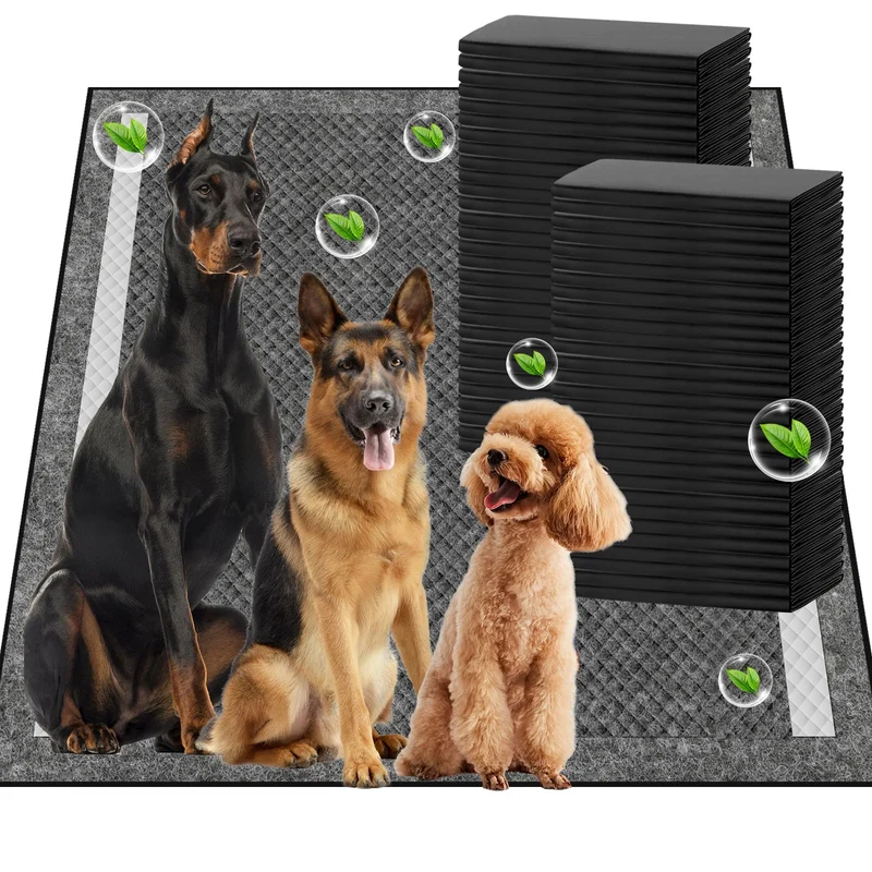 SCLOSE Tapis-pipi Charbon Actif pour Chiens – XL 36x44, 30 Tapis, Absorption Élevée et Contrôle des Odeurs