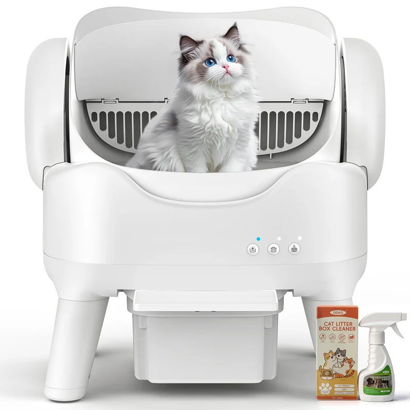 RPZ Litière Auto-Nettoyante pour Grands Chats et Maisons Multi-Chats – Nettoyage Intelligent