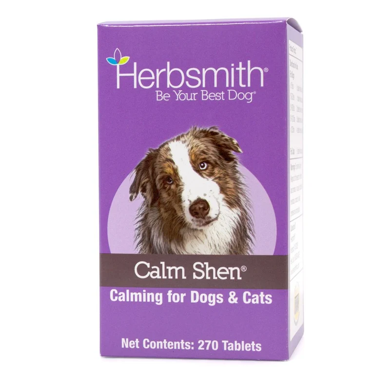 Herbsmith Calm Shen – Mélange d’herbes pour chiens et chats, apaisement naturel – 270 comprimés