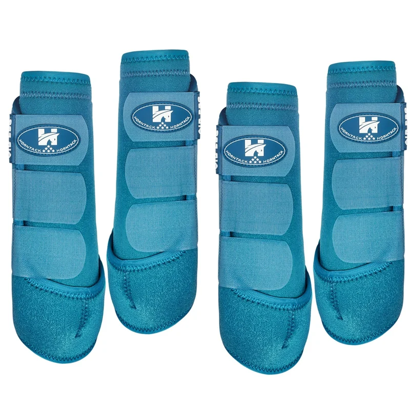 Horntack: 2 Paires Bottes Splint pour Chevaux Pacifique Large — Confort, Absorption et Ventilation