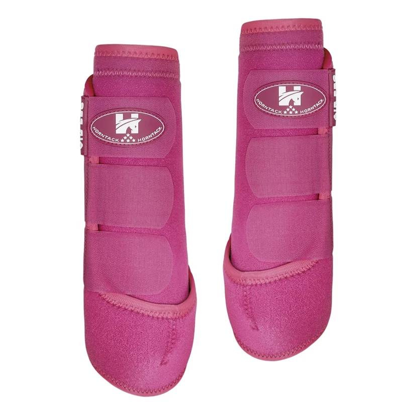Horntack – Bottes Splint Cheval Raspberry Small | Protection Tendons, Absorption des Chocs, Dissipation Thermique