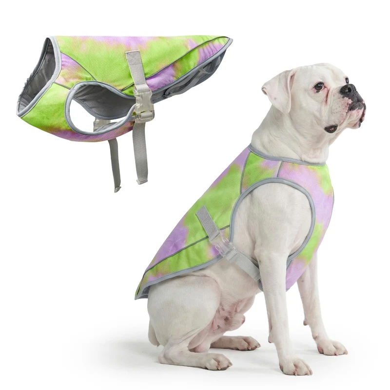 Spark Paws Gilet Refroidissement Chien Neon Violet – SPF50 UV, 4XL