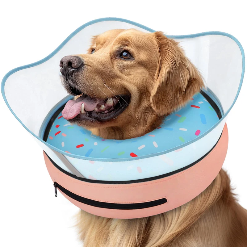 Supet Collier Donut Gonflable pour Chien – Protection et Confort Post-Chirurgie
