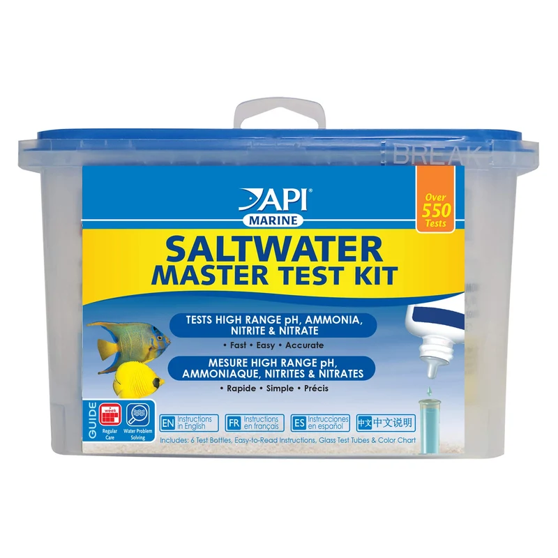 API SALTWATER MASTER TEST KIT 550-Test - Kit de test pour aquarium d'eau de mer