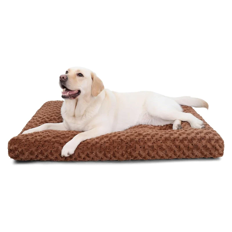 KSIIA Lit Chien Deluxe Plush 41x27 – Lavable, Antidérapant, Polyvalent