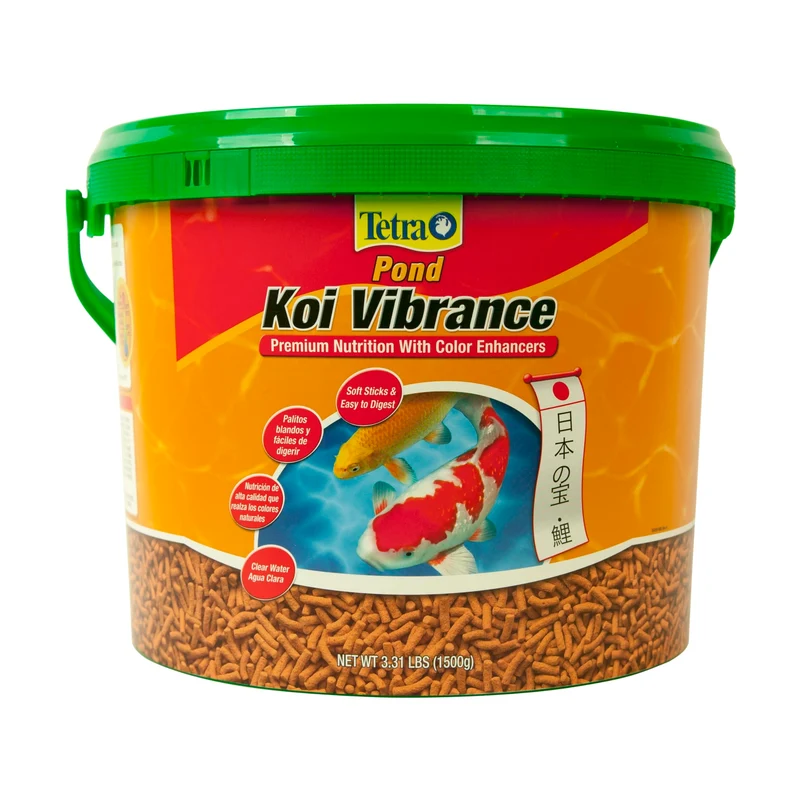TetraPond Koi Vibrance – sticks mous faciles à digérer pour KOI et poissons rouges | 3,31 lb (1,50 kg)