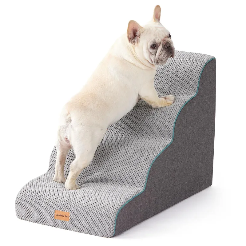 Gardner Pet Escaliers pour Chien - 4 Marches, Hauteur 50 cm, Anti-Dérapant, Housse Imperméable