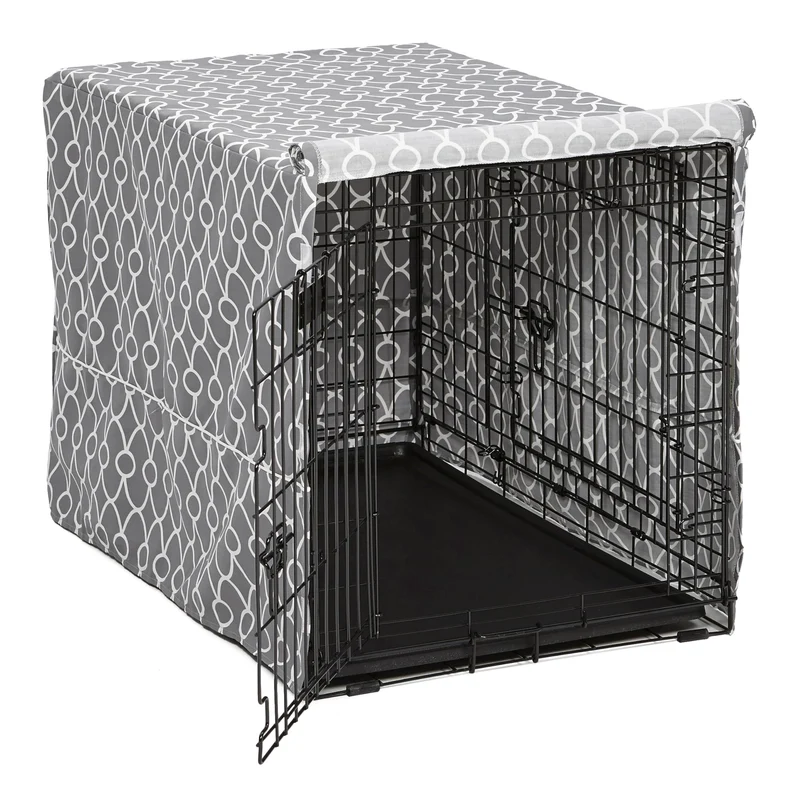 MidWest Homes for Pets – Housse de Caisson 36'' avec Protection Teflon, Privacité Grise