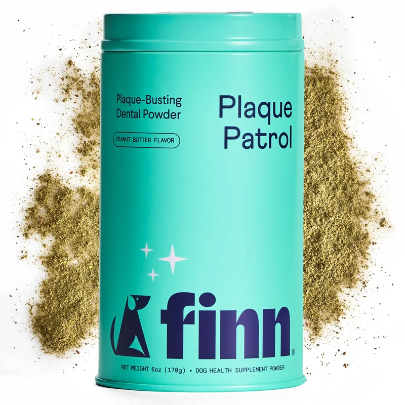 Finn Poudre Dentaire pour Chiens — Cible Plaque, Tartre et Haleine Fraîche