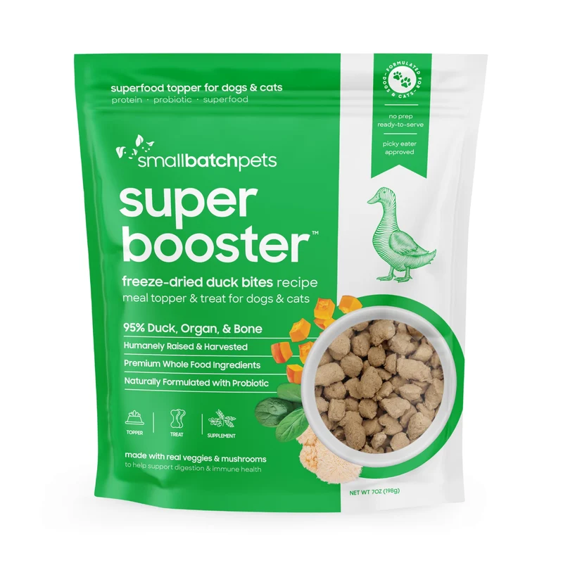 Smallbatch Bouchées Canard Lyophilisees – Probiotiques, Ingrédients Biologiques, Sans Cereales – 7 oz