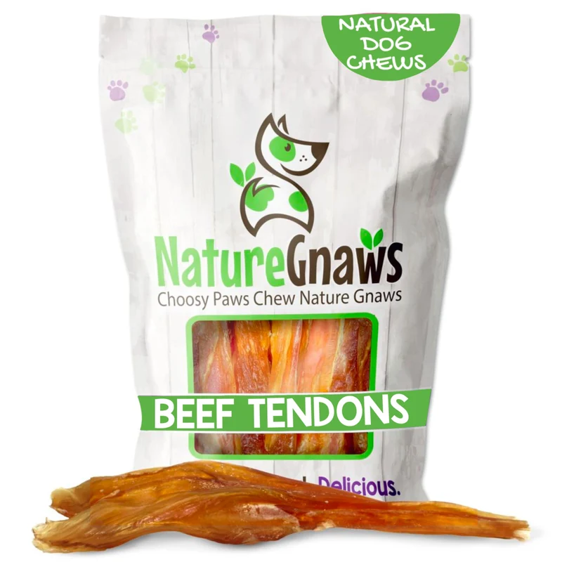Nature Gnaws Tendons de Boeuf pour Chiens 7-11, 12 pièces - Sans Cuir