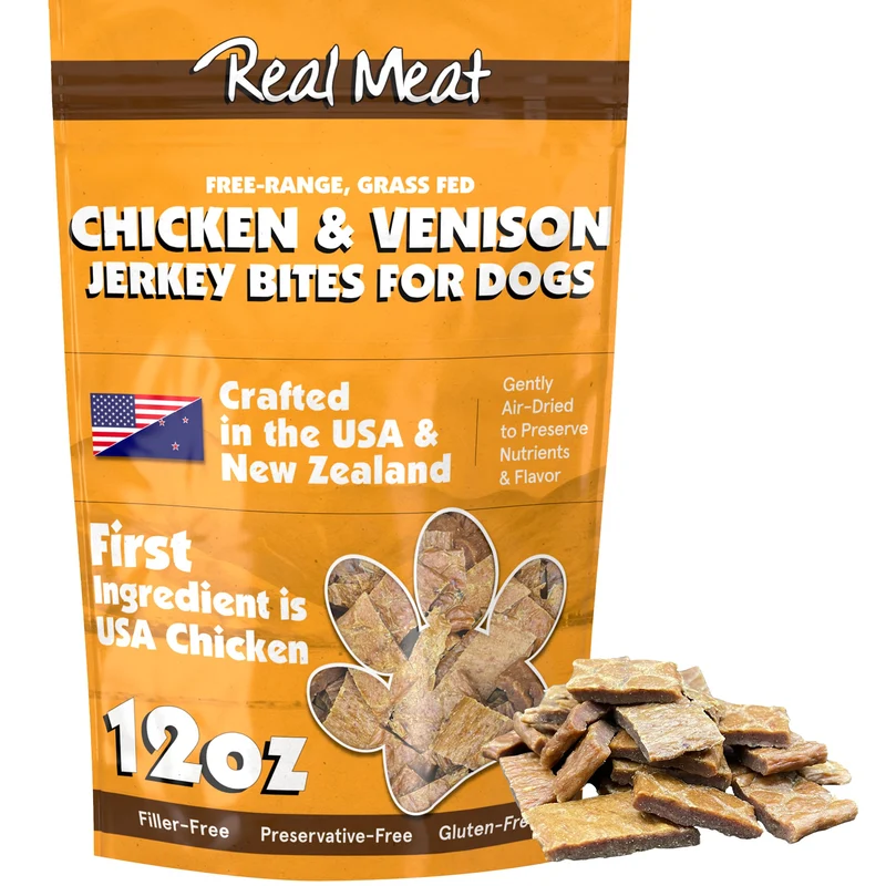TRMC Friandises pour chiens – Viande réelle venaison & poulet, 340 g, sans céréales