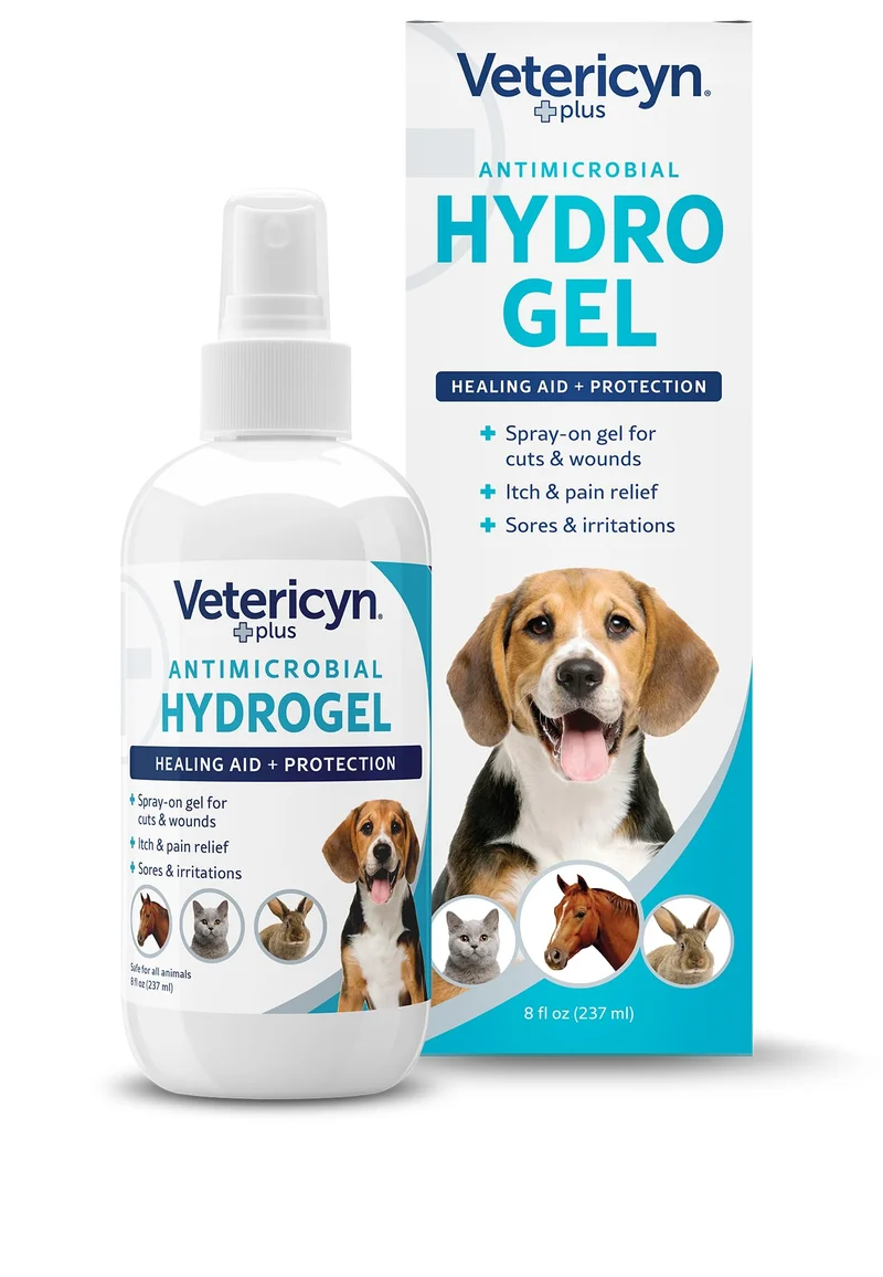 Vetericyn Plus Spray-Gel Soin Plaies pour Chiens — Hydrogel spray protecteur, 240 ml