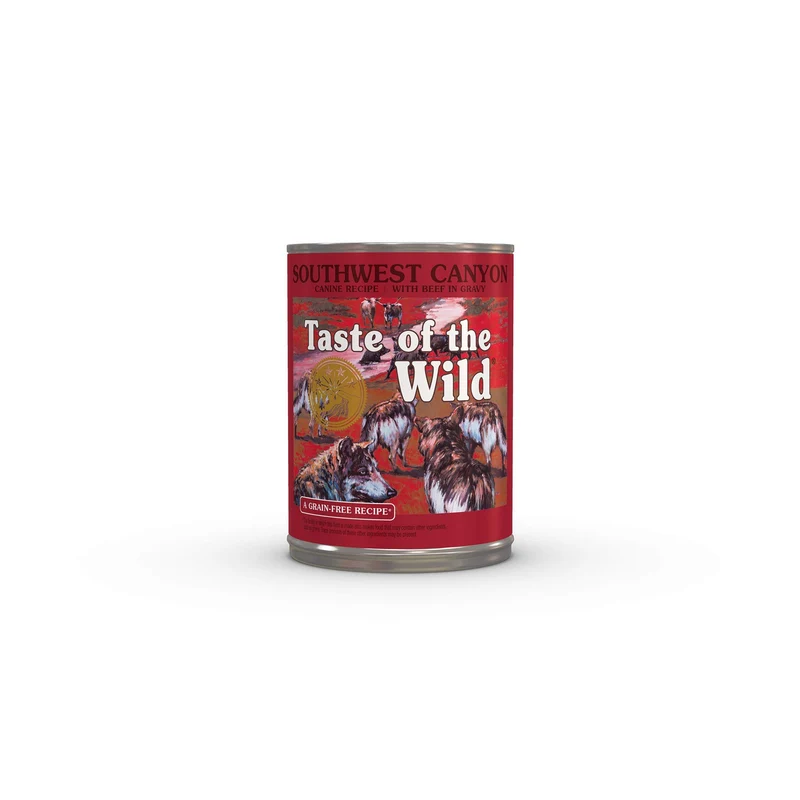 Taste of the Wild Southwest Canyon – Pâtée en conserve pour chiens au boeuf en sauce, 13,2 oz, lot de 12