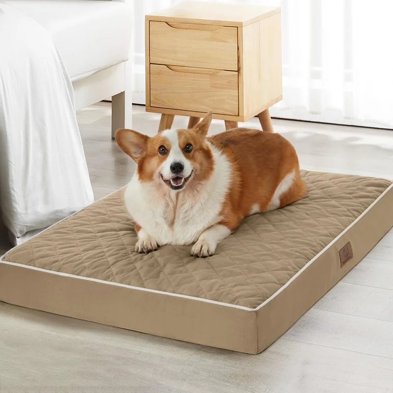 Lit orthopédique XL WNPETHOME pour chien – Grand, imperméable, housse lavable et motif quilté