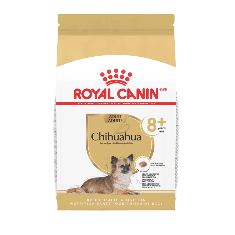 Royal Canin Chihuahua Adulte 8+ – Nourriture sèche pour chien senior de race pure (2,5 lb)