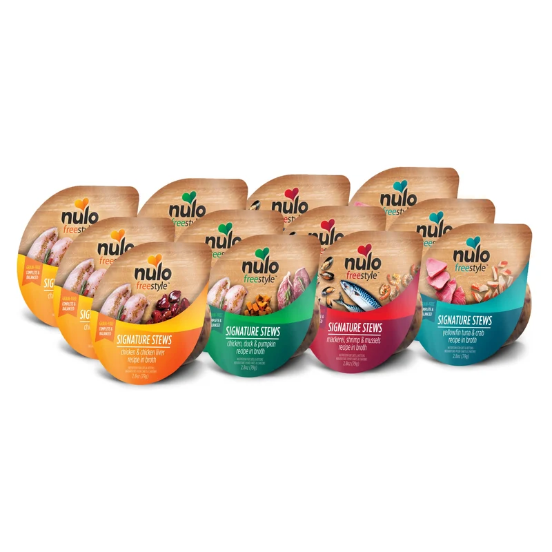 Nulo Freestyle Signature Stew – Ragoût Humide pour Chat et Chaton, Sans Céréales, Protéines Animales Élevées, Pack 12