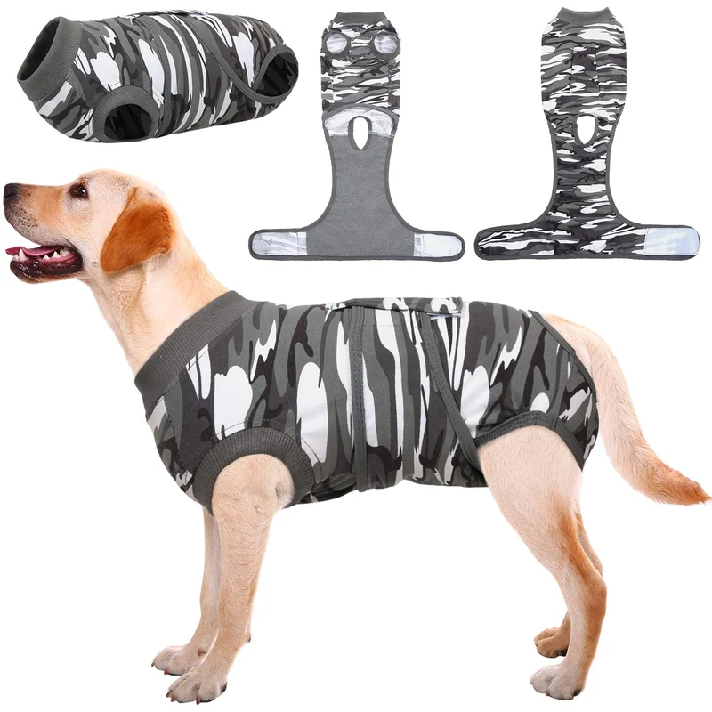 Kuoser Vêtement de Récupération pour Chiens et Chats après Chirurgie – Alternative au Cône