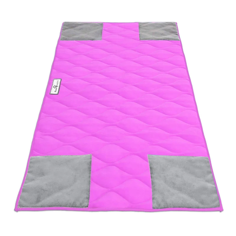 Paw Inspired PopCorner Liner de cage pour cochon d'Inde — Fleece lavable rose, Midwest 47x24