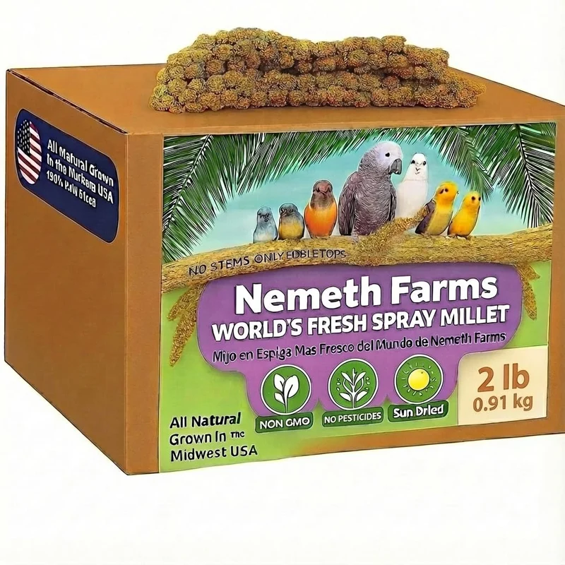 Nemeth Farms – Millet en gerbes du Midwest, États‑Unis, 2 lb, 100% naturel, non-OGM