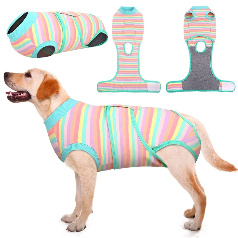 Kuoser Veste de récupération chiens et chats après chirurgie – alternative au collier et protection des plaies
