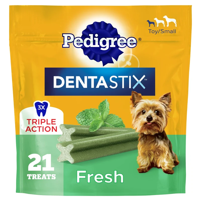 Pedigree Dentastix – Friandises dentaires fraîches pour petits chiens (7 paquets de 21, 147 friandises)