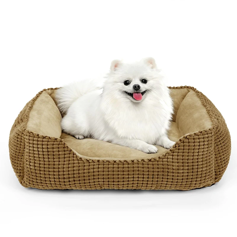 MIXJOY Lit Chien Moyen Rectangulaire — Lavable, Doux et Anti-Dérapant