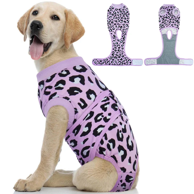 Kuoser Tenue de Récupération pour Chien — Vêtement Post-Chirurgie Doux et Confortable